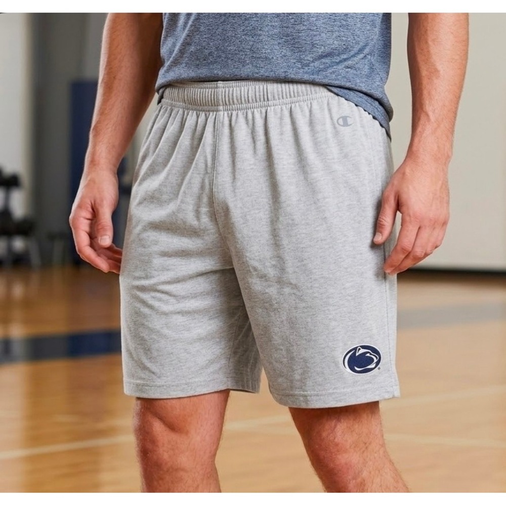 Champion Penn State Nittany‎ PSU Lions Men's Gray Athletic Shorts Medium New
